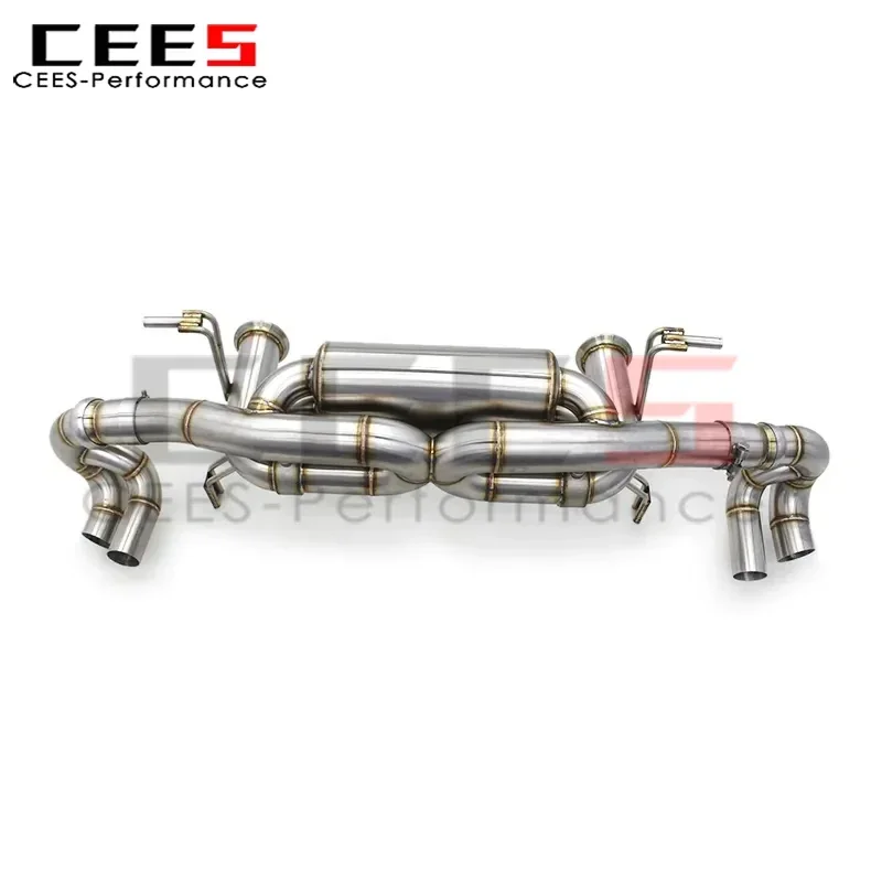 

cees Valved Sport Catback Exhaust System for Lamborghini Gallardo 5.2 LP560/LP570 2003-2016 Adjustable Sound Racing Performance