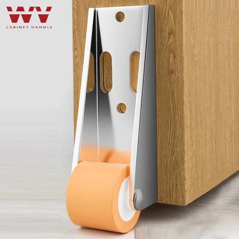 WV Doors Rollen zur Reparatur von versenkenden Türen, Rollen zur Unterstützung von türschlaffenden Türen mit Schrauben, geräuschlose Gummiräder, Rollen für Holzmöbel und Schubladen