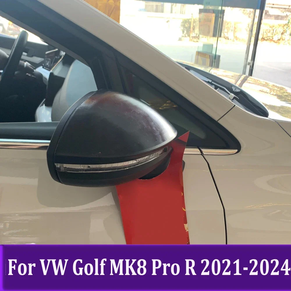 

Exterior Accessories For VW Volkswagen Golf MK8 Pro R 2021 2022-2024 Side Door Rearview Mirror Cover Trims Car Styling Sticker