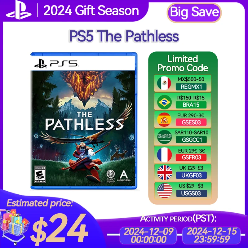 Sony PlayStation 5 The Pathless Game Deals Physical PS5 THE PATHLESS for Platform PlayStation5 PS5 CD-version Game Consoles