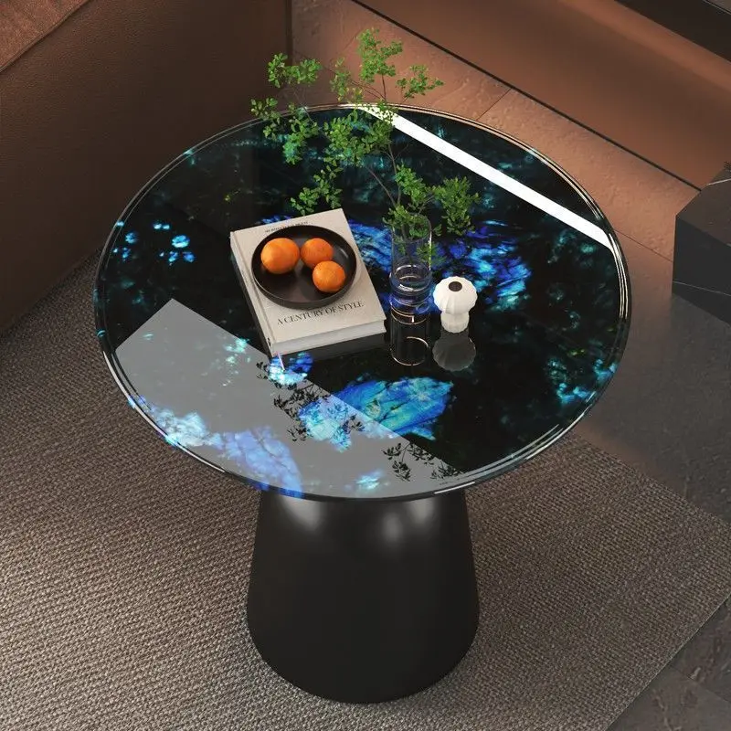 

New,light luxury,premium,supercrystalline stone, modern, simple, marble corner table, living room, designer, coffee table