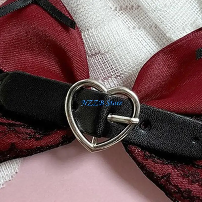 

T21F Lace Hair Clip Bowknot Headwear Sweet Balletcore Hairpin Women
