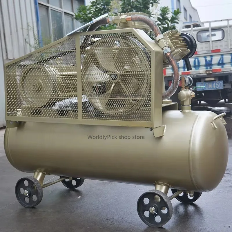 Портативный поршневой воздушный компрессор, питание от переменного тока, 12 В, 7,5 кВт, 10 л.с., новый сорт для производства растений