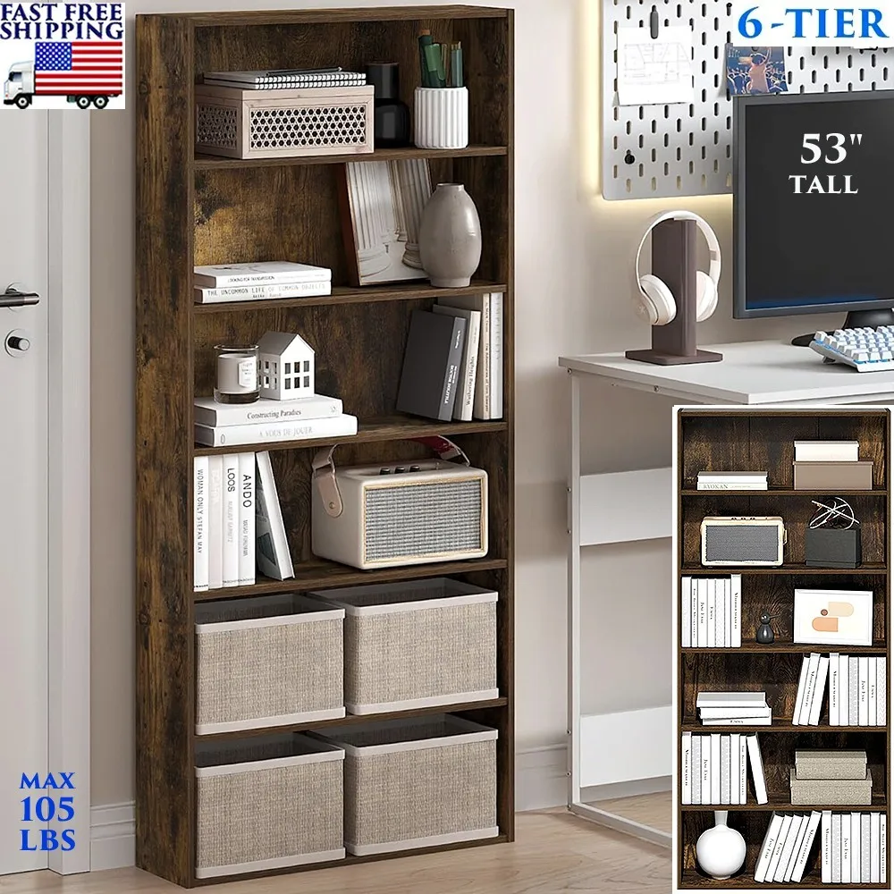 6 Tier Wooden Books…