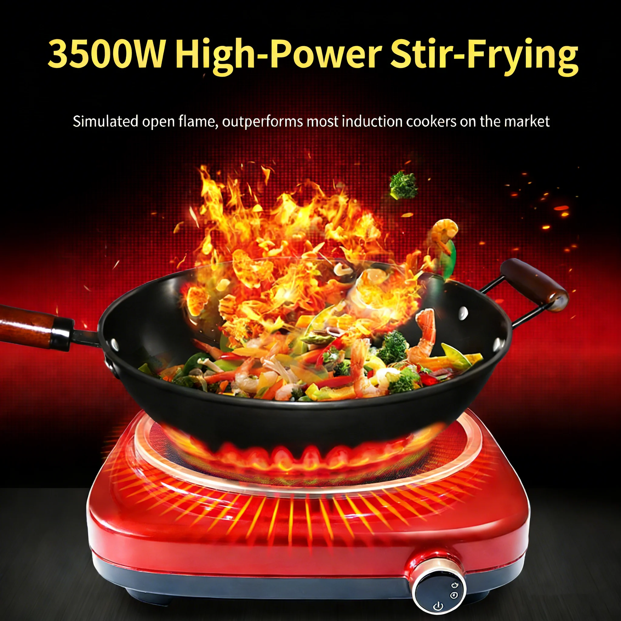 

Karinear Induction Hob, 4-Burner Induction Hob, Built-in Induction Hob, Electric