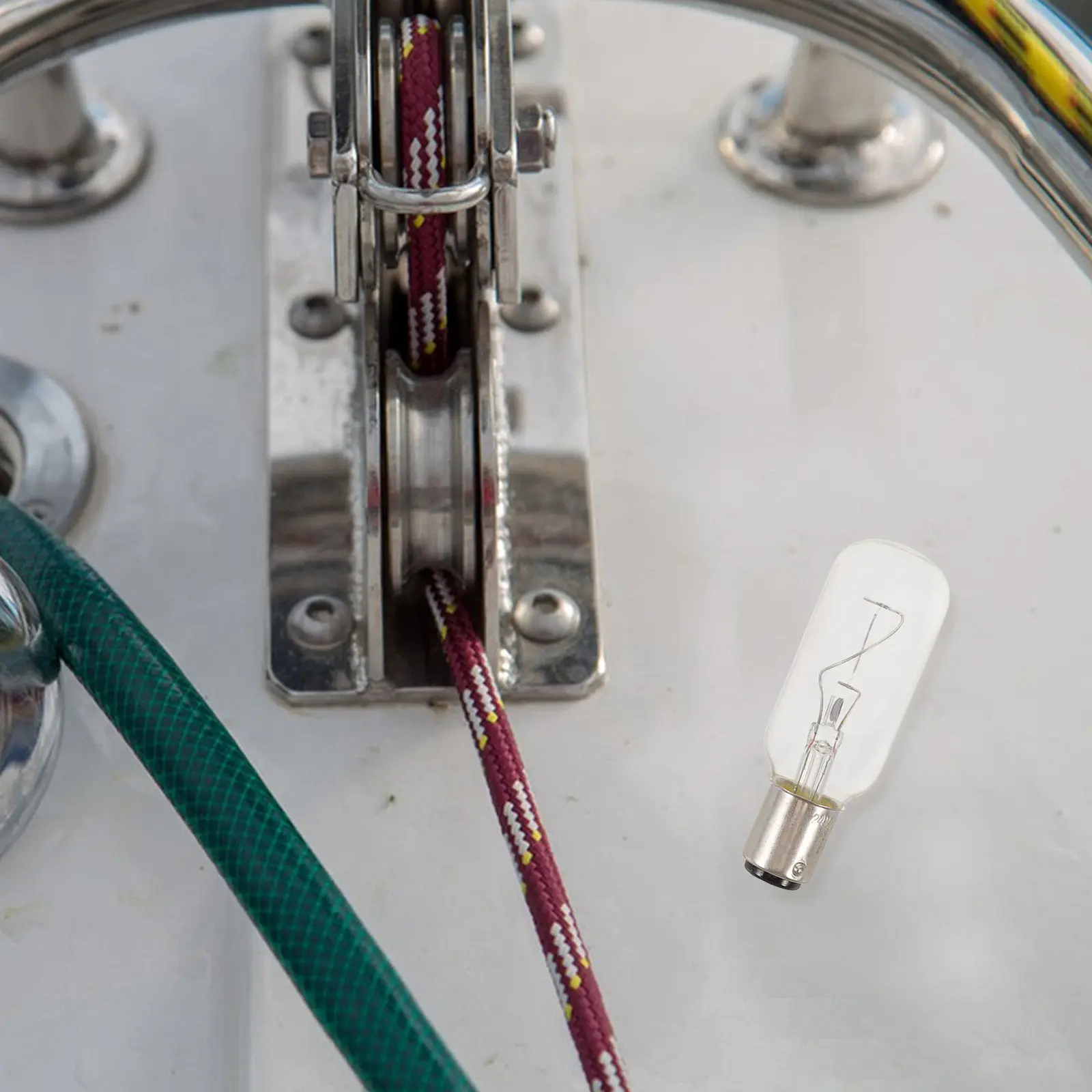 2Pcs Bay15d Boat Navigation Light Bulbs 25W Stable Marine Signal Replacement Yacht Lamp Running Side Stern Navigation