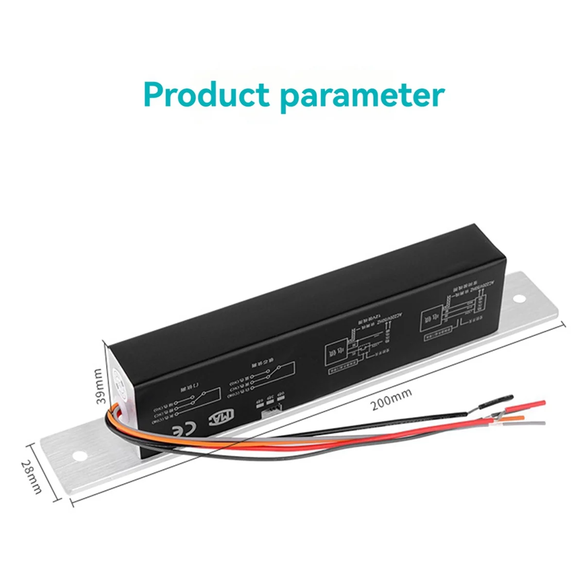 Y03A DC12V نقر كهربائي ديدبولت 2000 كجم/4409 رطل قوة دائرة ضيقة من النوع لتعزيز الأمن اليومي