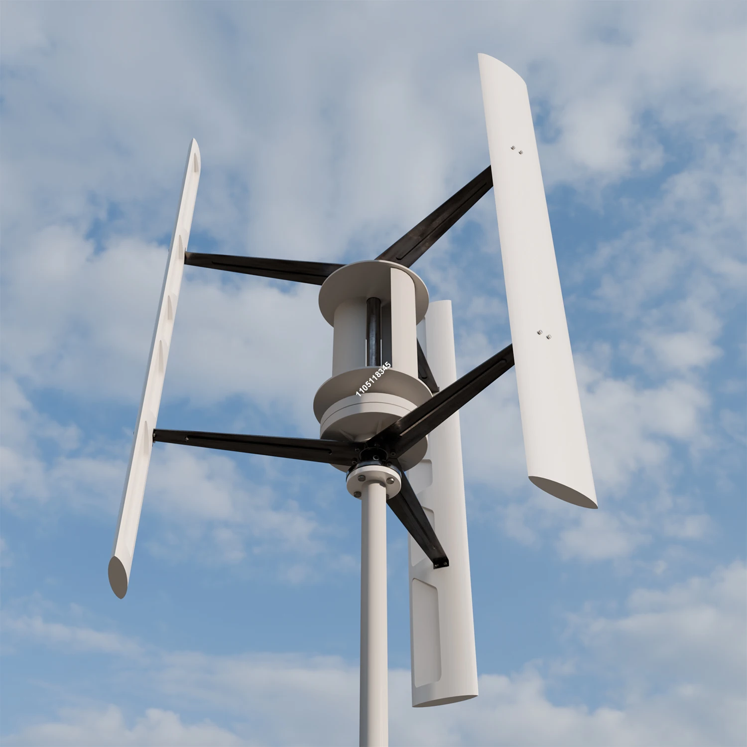 Vertical Wind Turbine Generator 96V 48V 24V 20KW Free Energy Magnetic Dynamo Strong Power AC 110V 220v Inverter Output For Home
