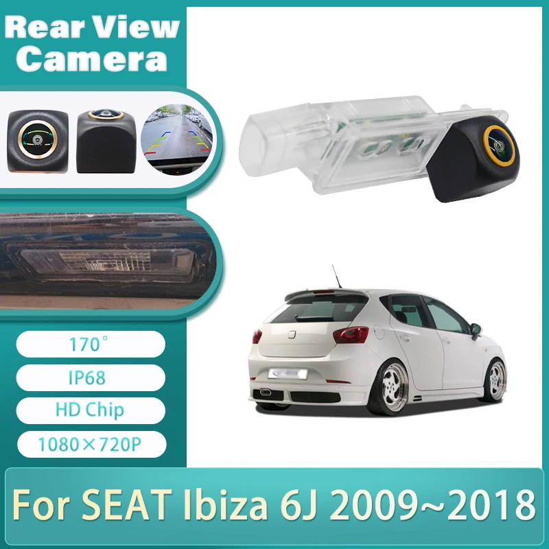 Rear View Reverse camera HD CCD Night Vision Backup Parking Camera For SEAT Ibiza 6J 2009~2012 2013 2014 2015 2016 2017 2018