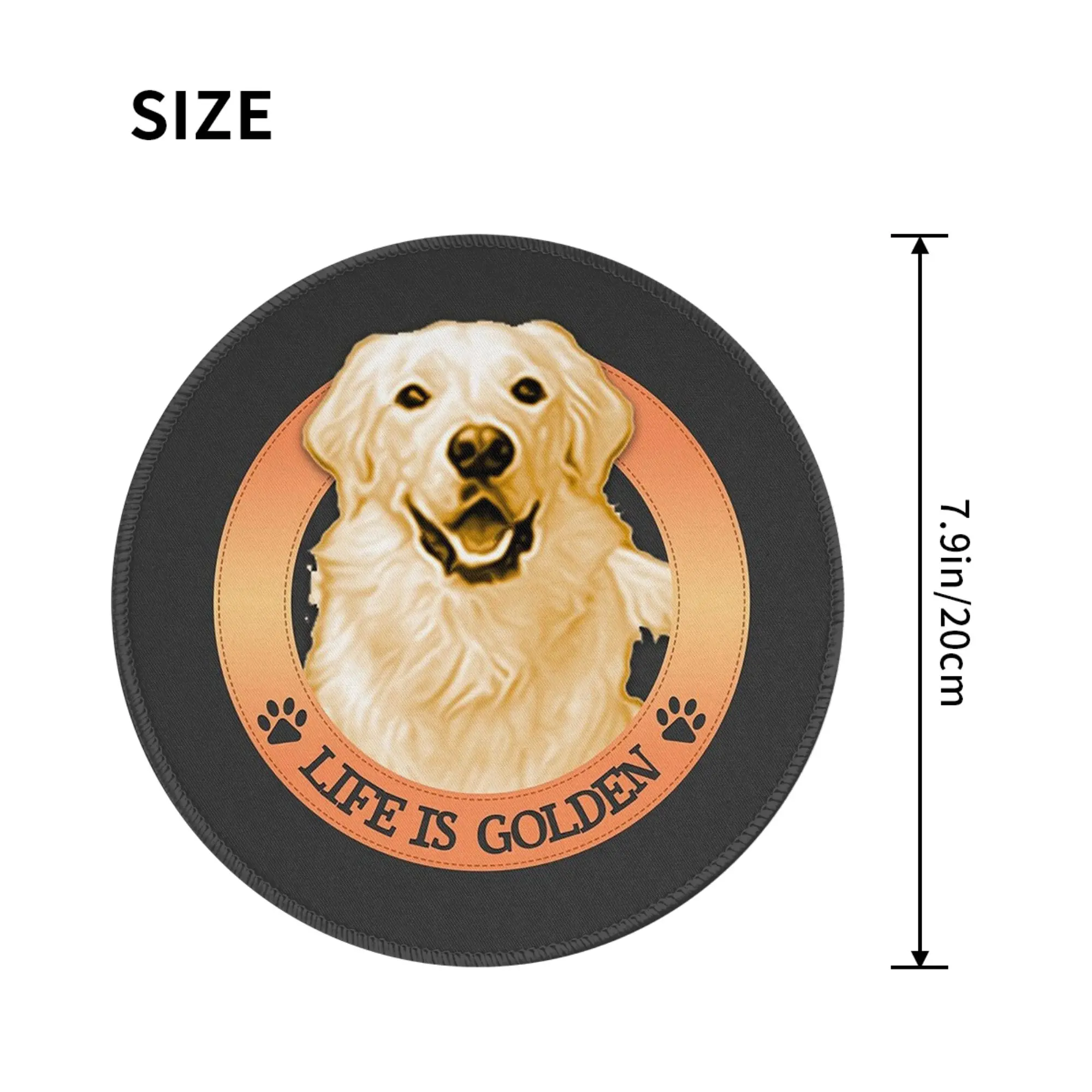 Life is Golden Retrievers Mouse Pad Computer Keyboard Mouse Mat Gamer PC Laptop Desk Mat Office Accessories Table Mats