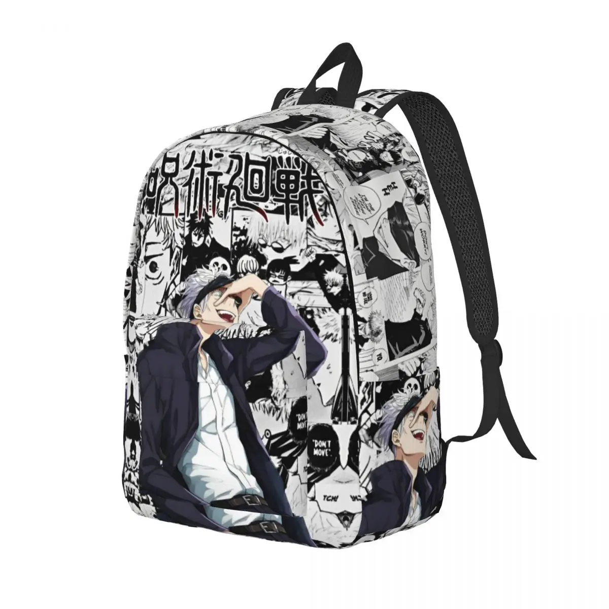 Anime Satoru Gojo Cool Backpack Outdoor Student Hiking Travel Handsome Japanese Daypack Men Women Laptop Computer Shoulder Bag