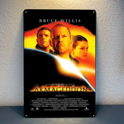 Armagedon Bruce Willis Movie Metal Poster Tin Sign - 20x30cm Plate