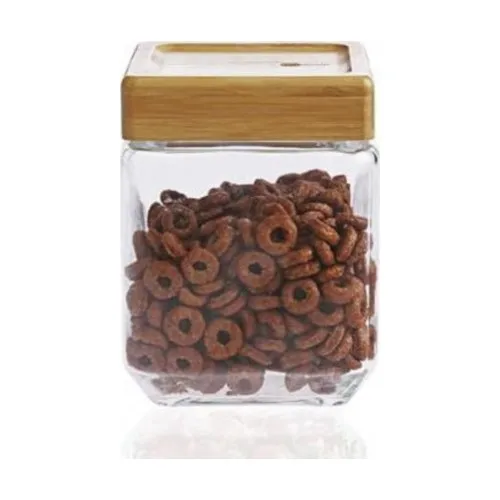 Acar Glass Jar With Bamboo Lid 1.15 lt