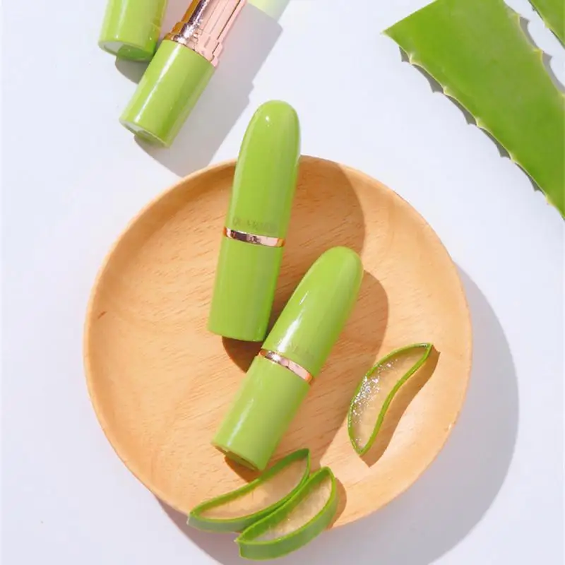 Rossetto colorato per studenti riduce le linee delle labbra senso del calore gelatina di Aloe cura delle labbra bellezza e salute balsamo per le labbra estratto di Aloe Vera femminile