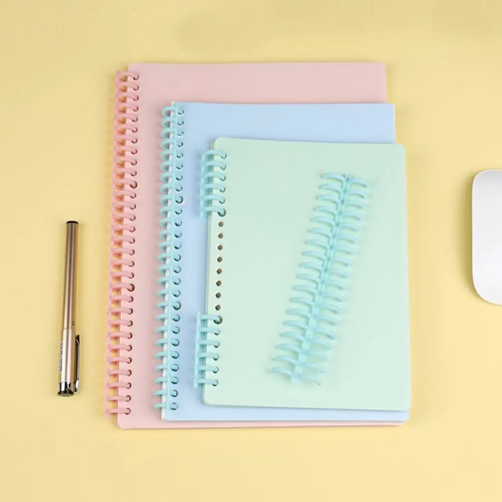 10pcs Binding Strip Notebook Binding Clip Binder Buckle A4 A5 B5 Loose-leaf Ring Plastic 12mm 30 Hole Book Circles