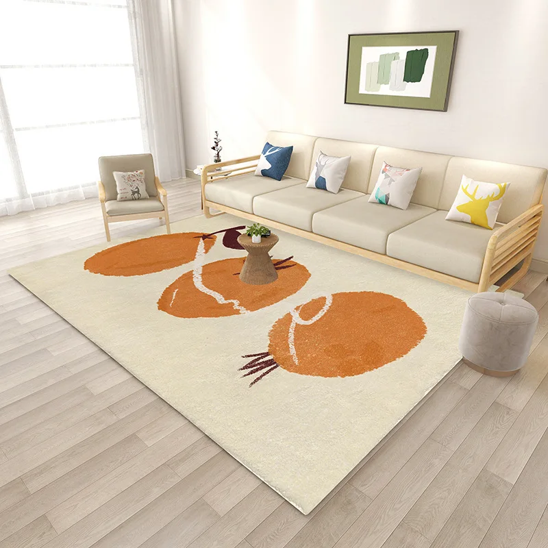 

Cream style flower theme Living room Crystal velvet carpet home decoration Bedroom Cloakroom bed head non-slip area rug