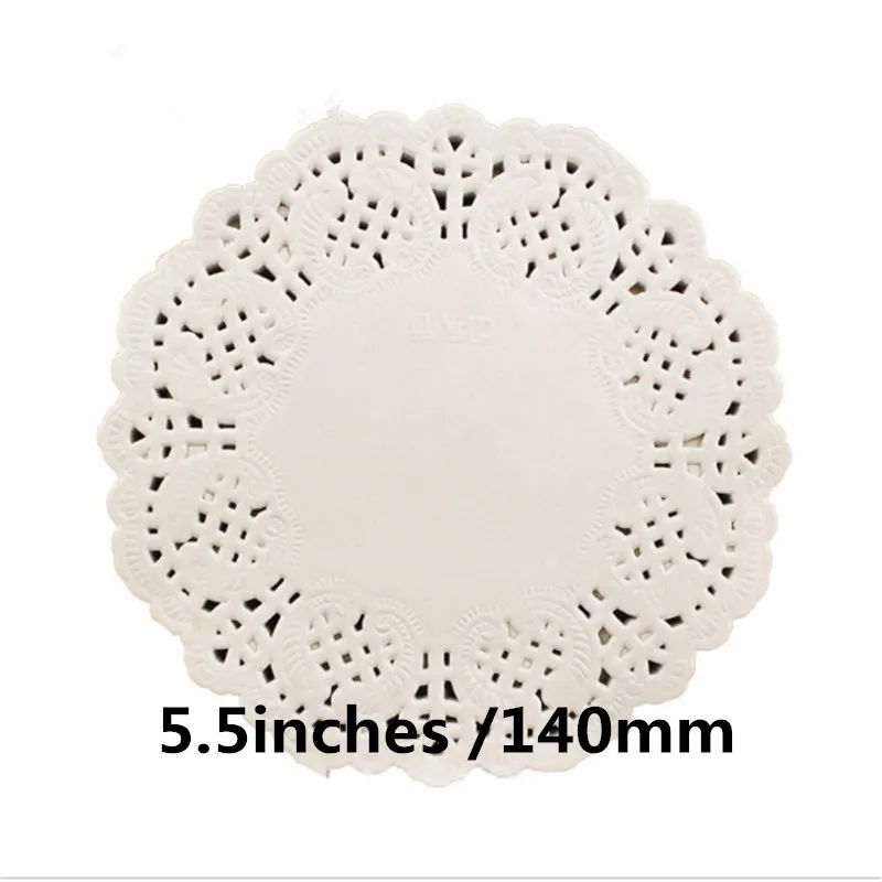 88/114/140/160mm Lace Paper Cake Placemat Bake Oil Absorbing Paper Pizza Paper Mats Decoration Paper Doilies For Party Wedding