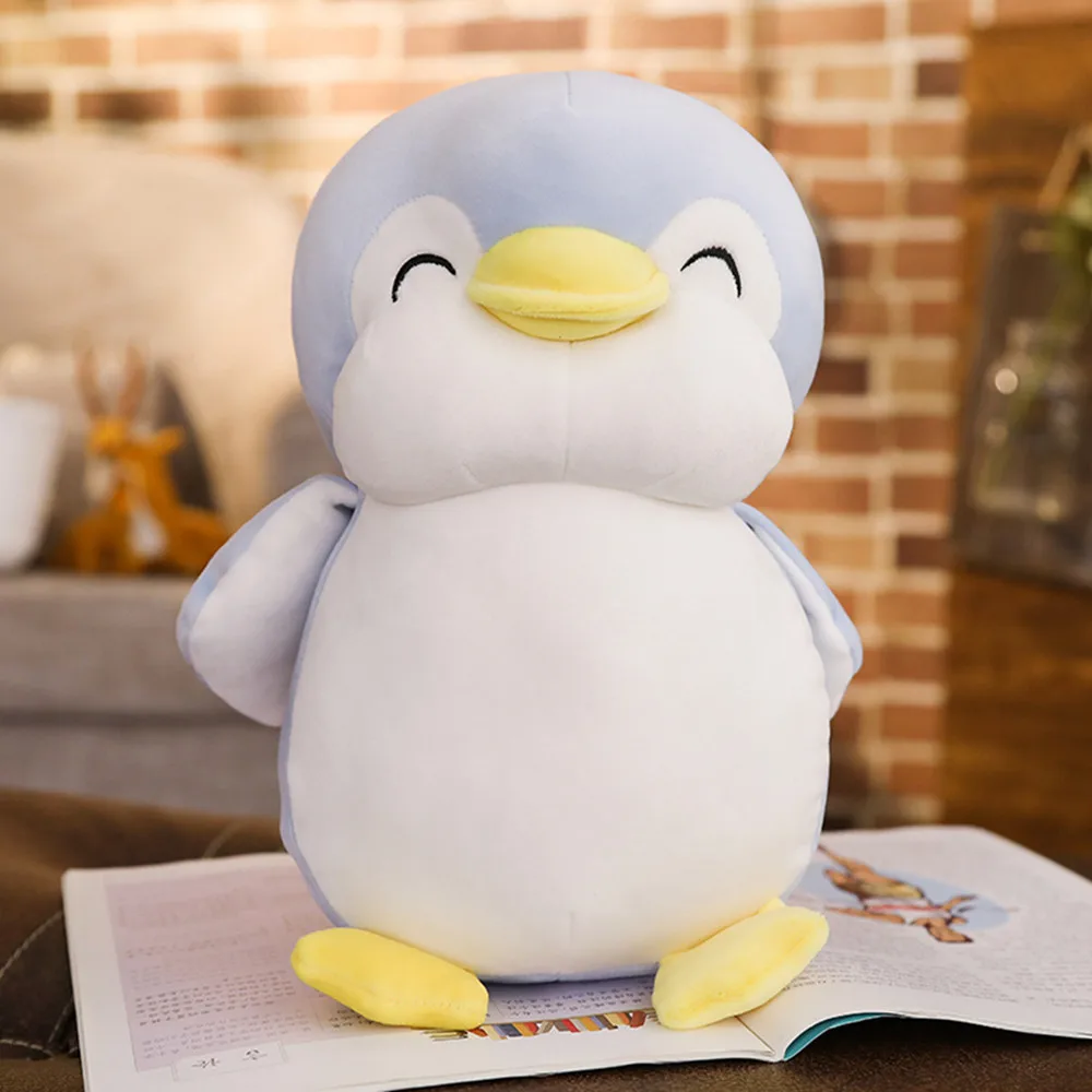 1 Piece Soft Penguin Toys Peluche Pillow Stuffed Kawaii Plush Penguin Pillow Toy For Girls Kawaii Animal Bedding Pillow Decor