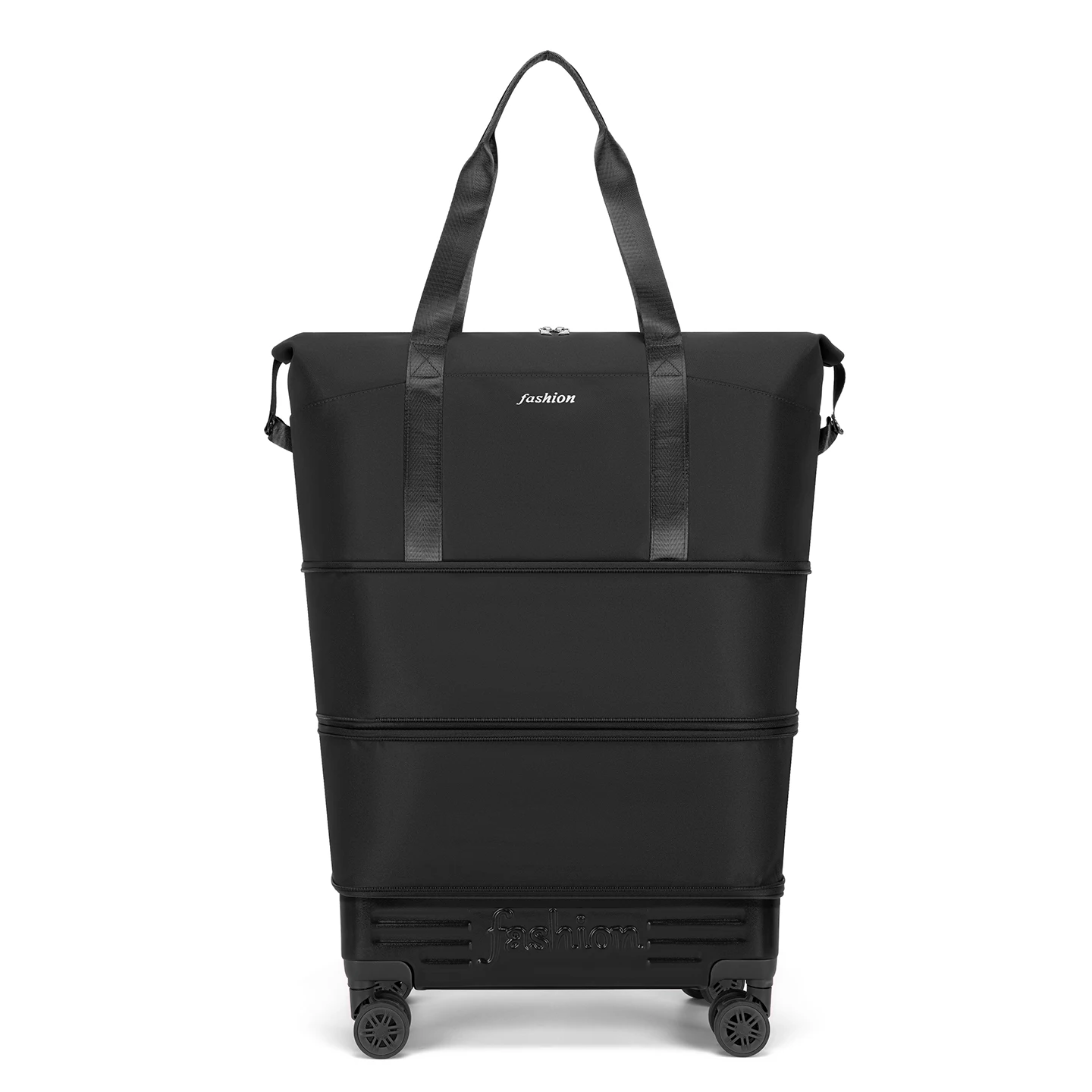 Universelle Reisetasche mit Rollen, geräumige Tasche für Damen, faltbare Trolley-Tasche, Einkaufstasche für Studenten. – Detail 17