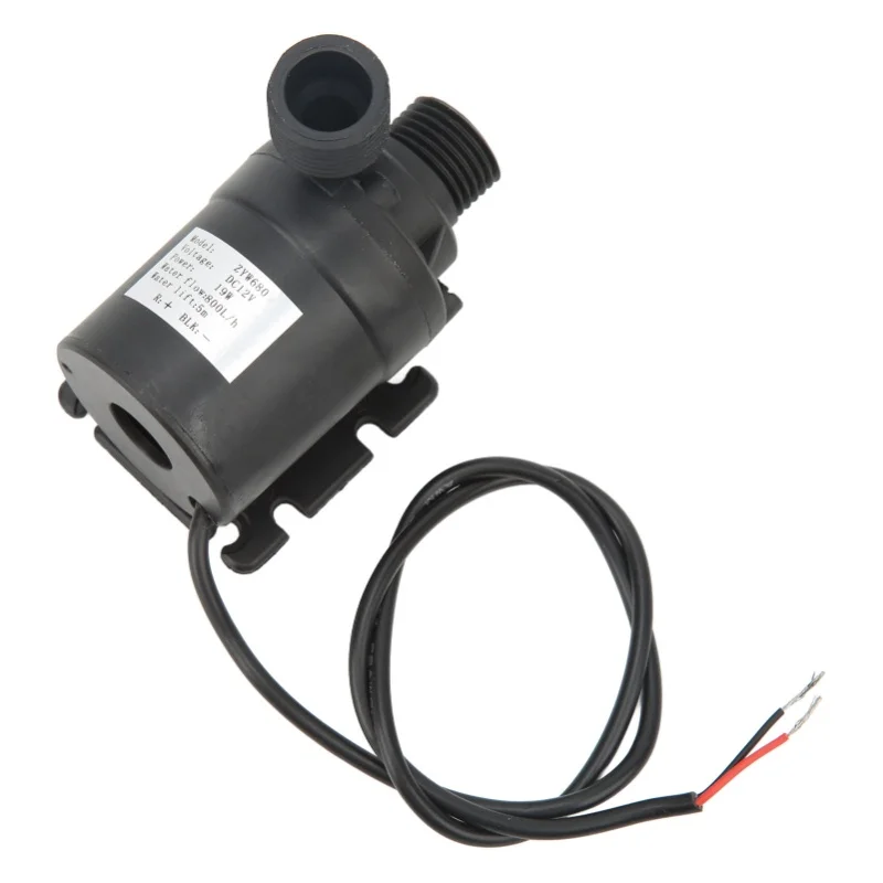 Brushless Water Pump DC12V 16.4ft Lift Height I68 Waterproof Low Noise Submersible Pump For Fountain Pool Aquarium