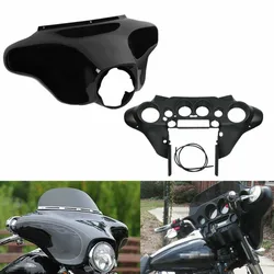 Motorcycle Front Batwing Inner Outer Speedometer Fairing For Harley Touring Electra Street Glide 1996-2013