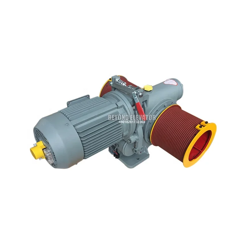 

Jiaye Elevator Traction Machine Without Counterweight GT100K Drum Type Dumbwaiter with Load Capacity of 230kg and 350kg.