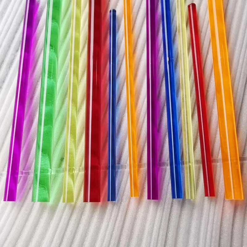 Diametro 3-20mm Aste acriliche colorate Asta di supporto Asta in plexiglass per accessori materiali modello architettonico fai-da-te Lunghezza 495mm