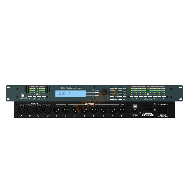 3.6SP4.8SP professional stage performance bar digital audio processor in and out DSP4 in 8 out 3 in 6 out