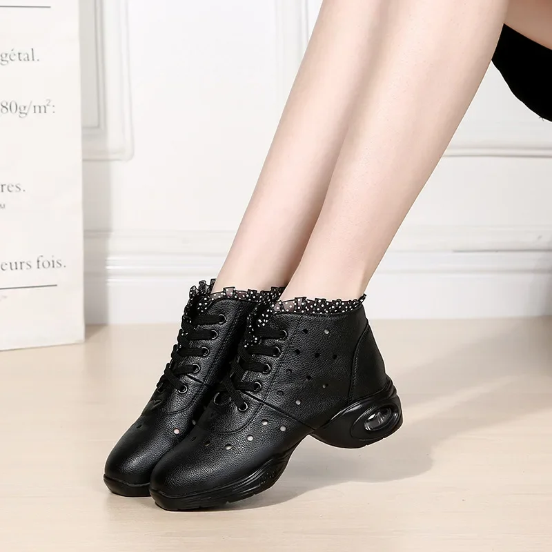 XIHAHA été femme semelle souple sandales maille bottes filles talons hauts marée sauvage rue tir respirant femmes Net chaussures de danse