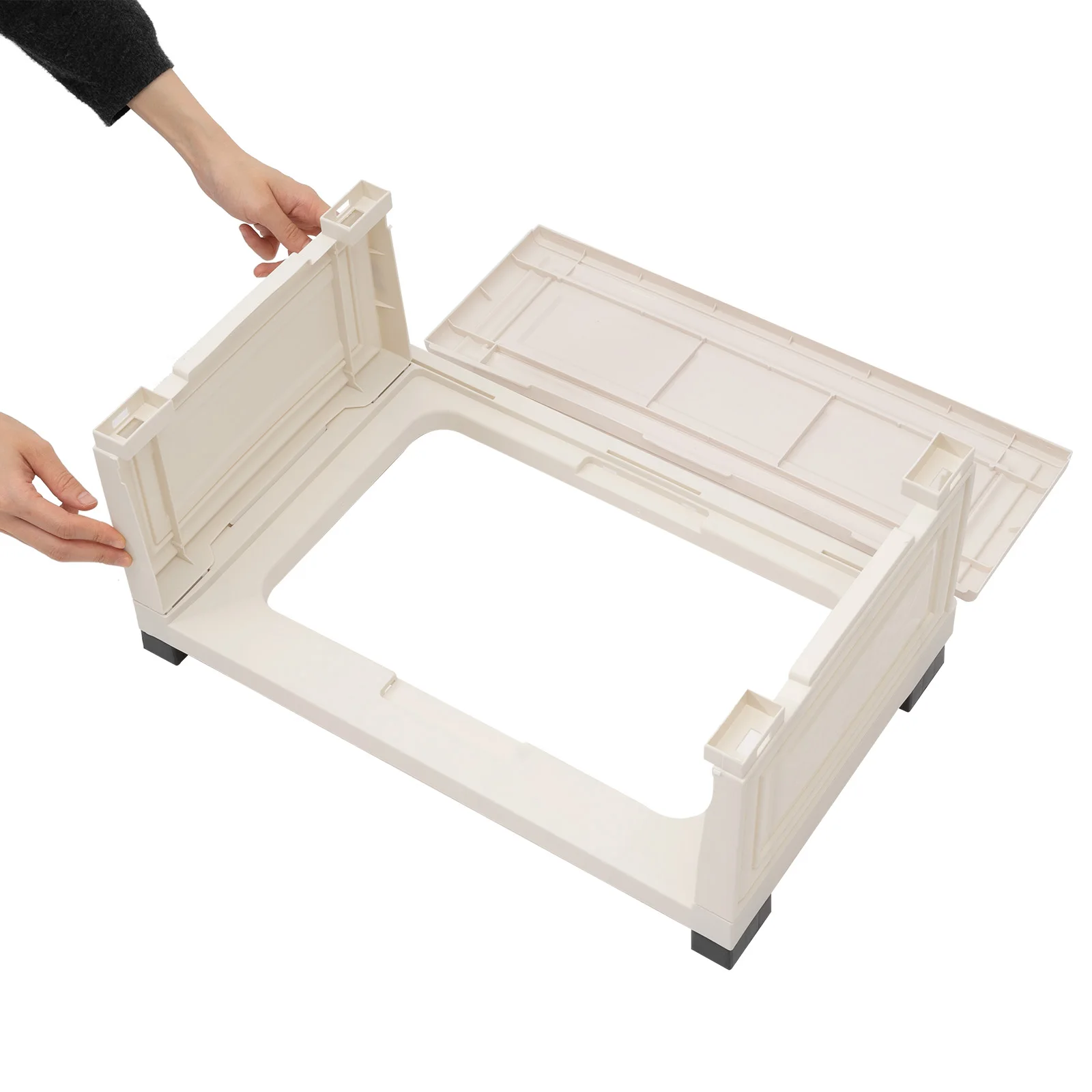 Rollbarer Schubladenorganizer aus Kunststoff, Aufbewahrungsschubladen mit Rollen, 6-Schubladen-Kommode für Schlafzimmer, Wohnzimmer – Detail 8