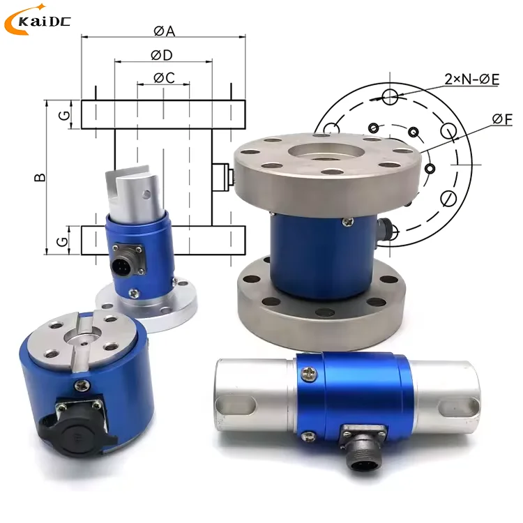 100NM 200Nm 300N.m Flange-to-Flange Static Torque Sensor Reaction Force Sensors Load Cells