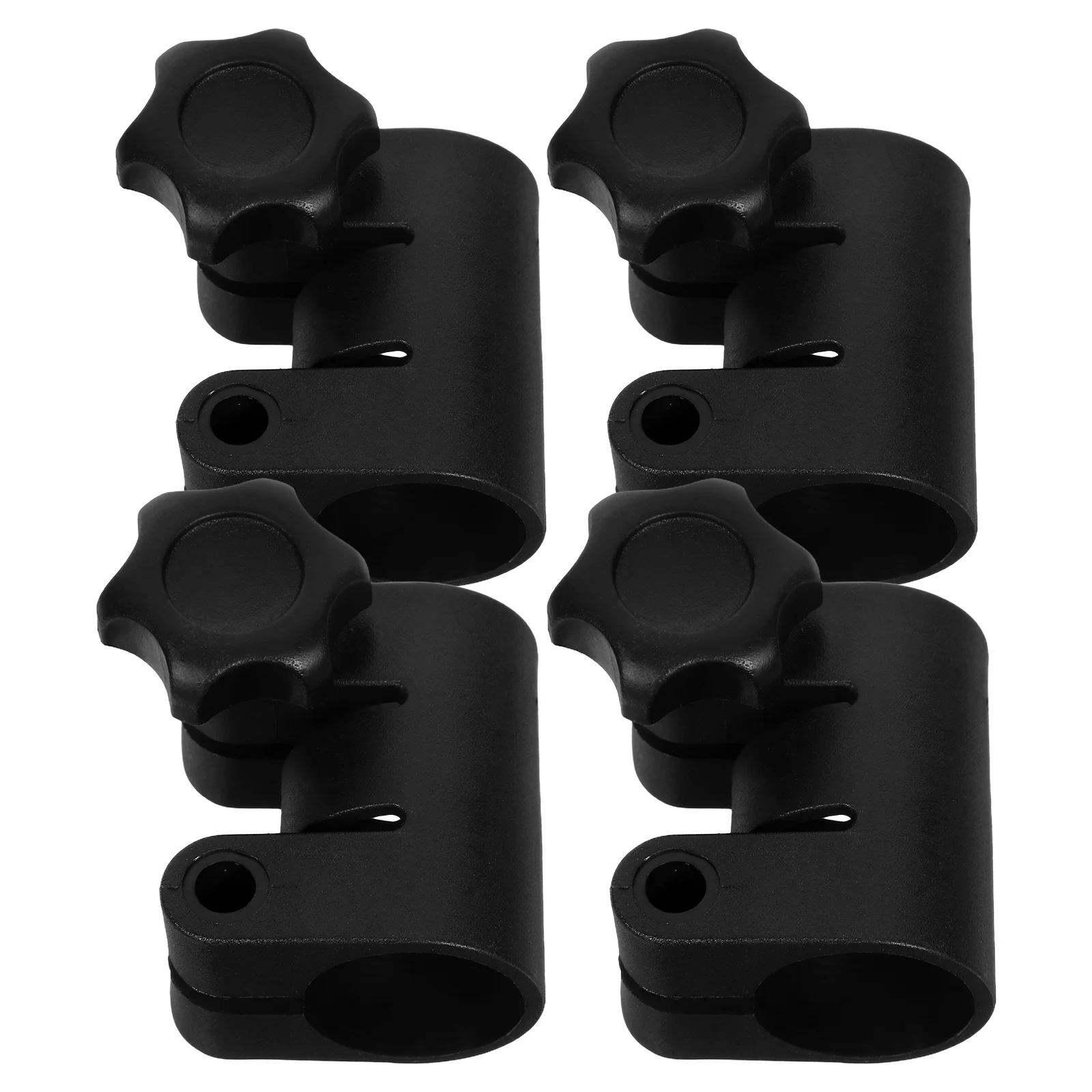 

4Pcs Telescopic Light Stand Clamp Adjustable 22Mm-25Mm Secure Locking Knob Quick Release Mount for Studio Ring Light Reflectors