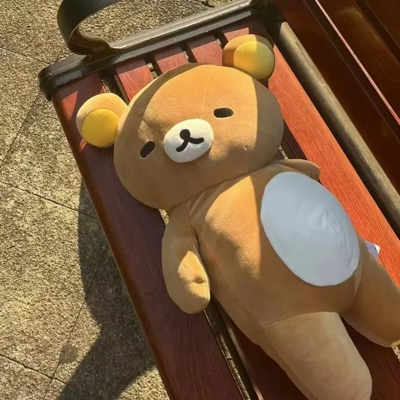 36-72cm Cute Cartoon Fatty Rilakkumas Plush Toy Doll Sleeping Hug Pillow Sofa Cushions Car Interior Decoration Holiday Gifts