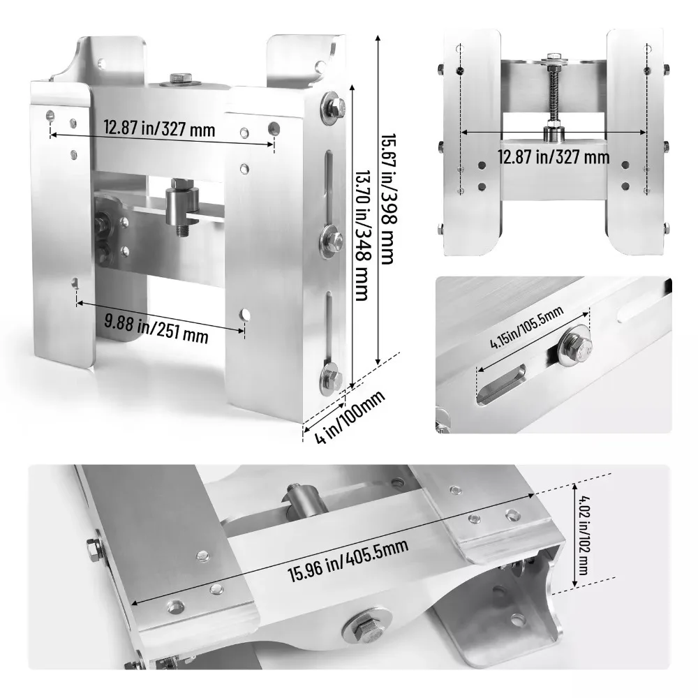 Marine accessories Adjustable 4-inch outboard engine jack plate Aluminum alloy marine