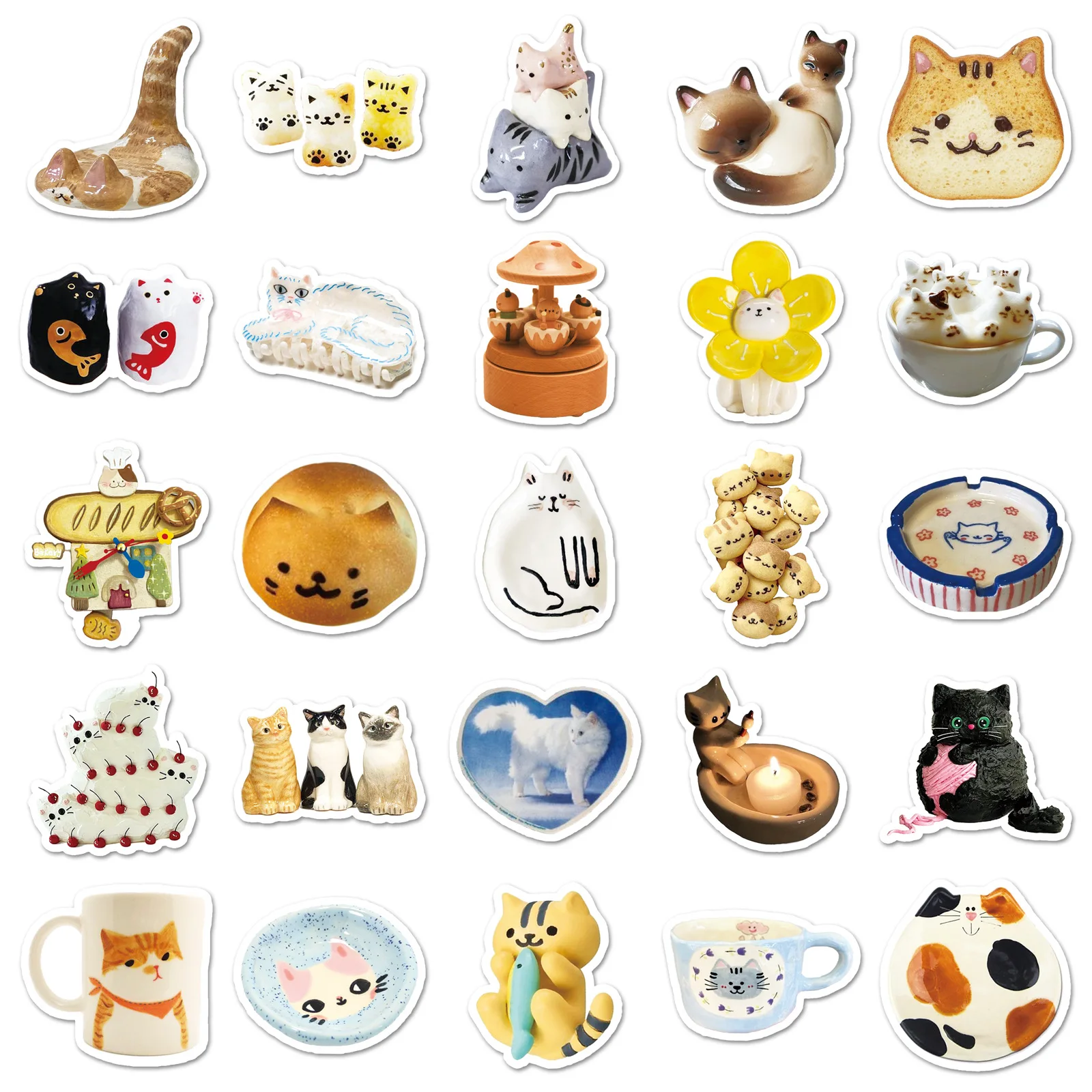 10/50 Uds pequeño gato INS estilo pegatinas de grafiti Kawaii viñetas de animales calcomanía cuaderno teléfono guitarra monopatín pegatinas impermeables