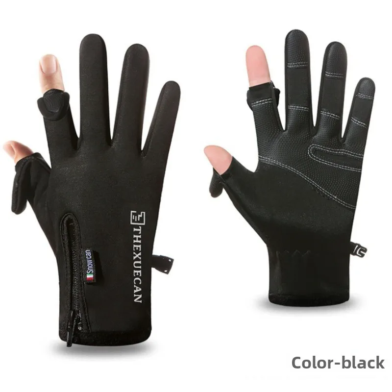Winter Men's Motorcycle Gloves Cycling Gloves Thermal Fleece Lined Waterproof Touch Screen Outdoor Non-slip mtb Heat Gloves