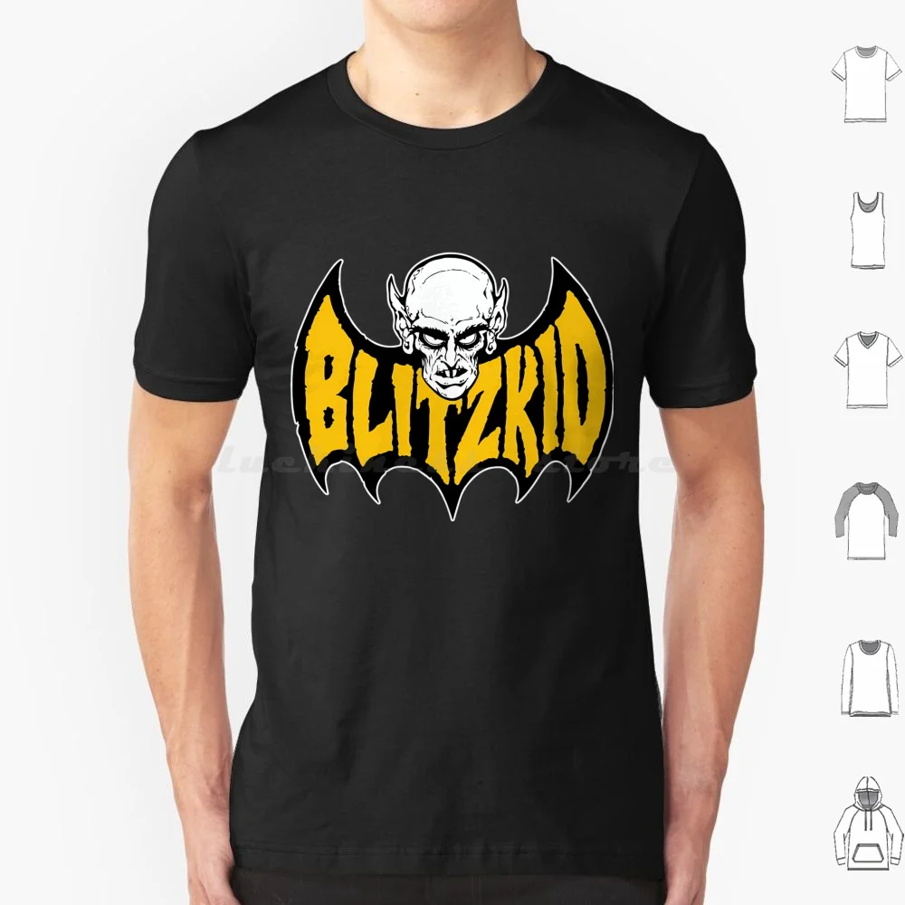 Camiseta de murciélago adolescente de banda Punk de terror, camiseta fresca de algodón 6xl, camiseta de terror Blitzkid, música Punk de terror, acción Punk, muerte Blitz Psychobilly