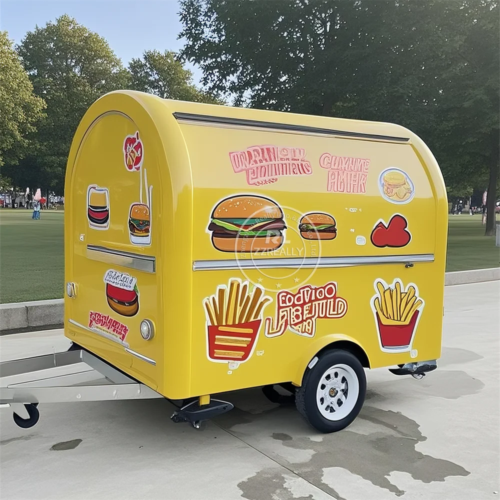 

Концессионный прицеп для еды, мобильная кухня, уличное мороженое, пицца, киоск, грузовик для закусок, тележка для хот-догов с полным оборудованием
