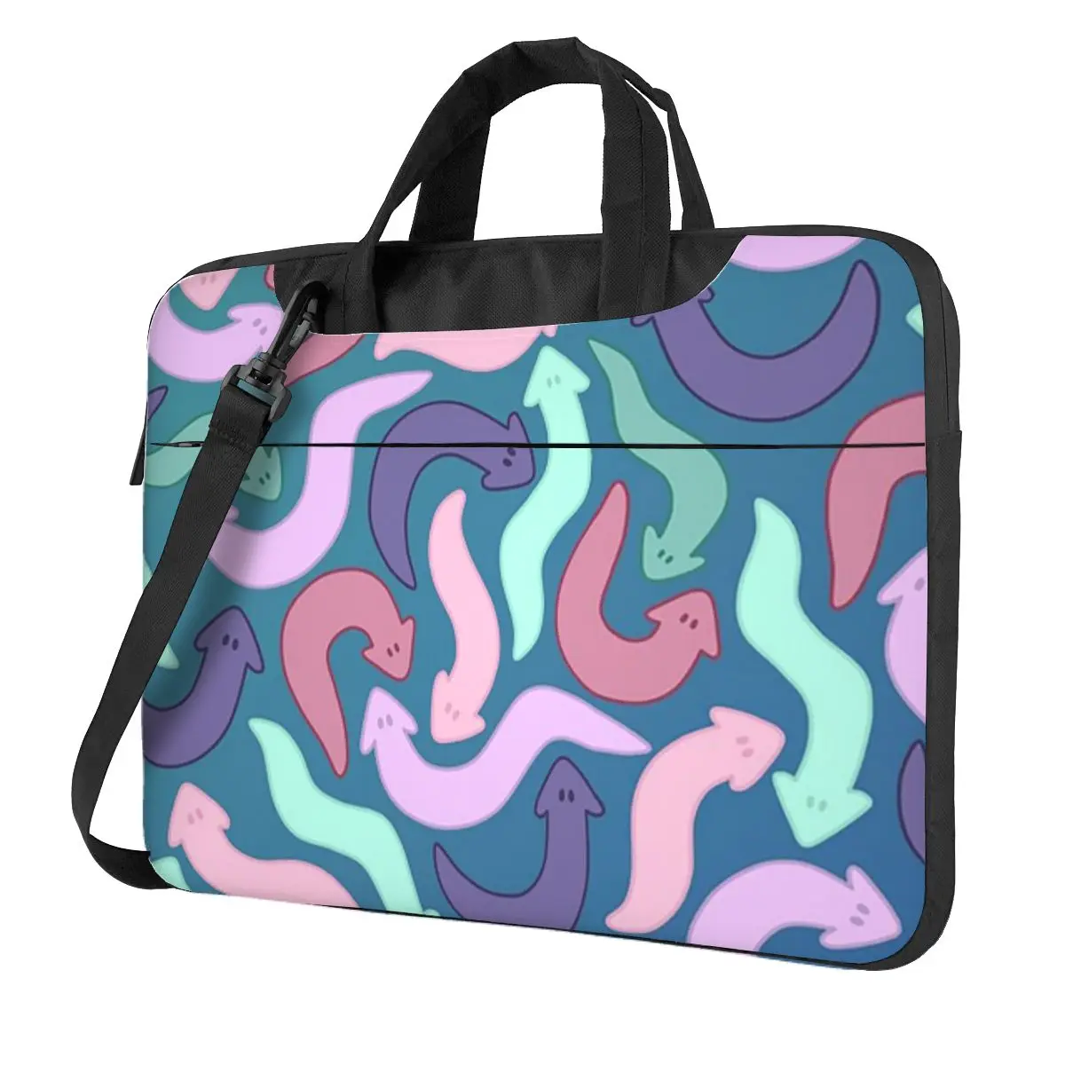 

Wiggly Planaria Crossbody Laptop Bag Case Computer Bag Resistant Protective Notebook Pouch for Macbook Pro Lenovo