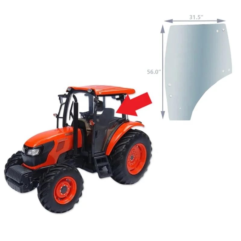 Replacement 3C581-70774 LH Cab Door Glass For Tractor M704 M954