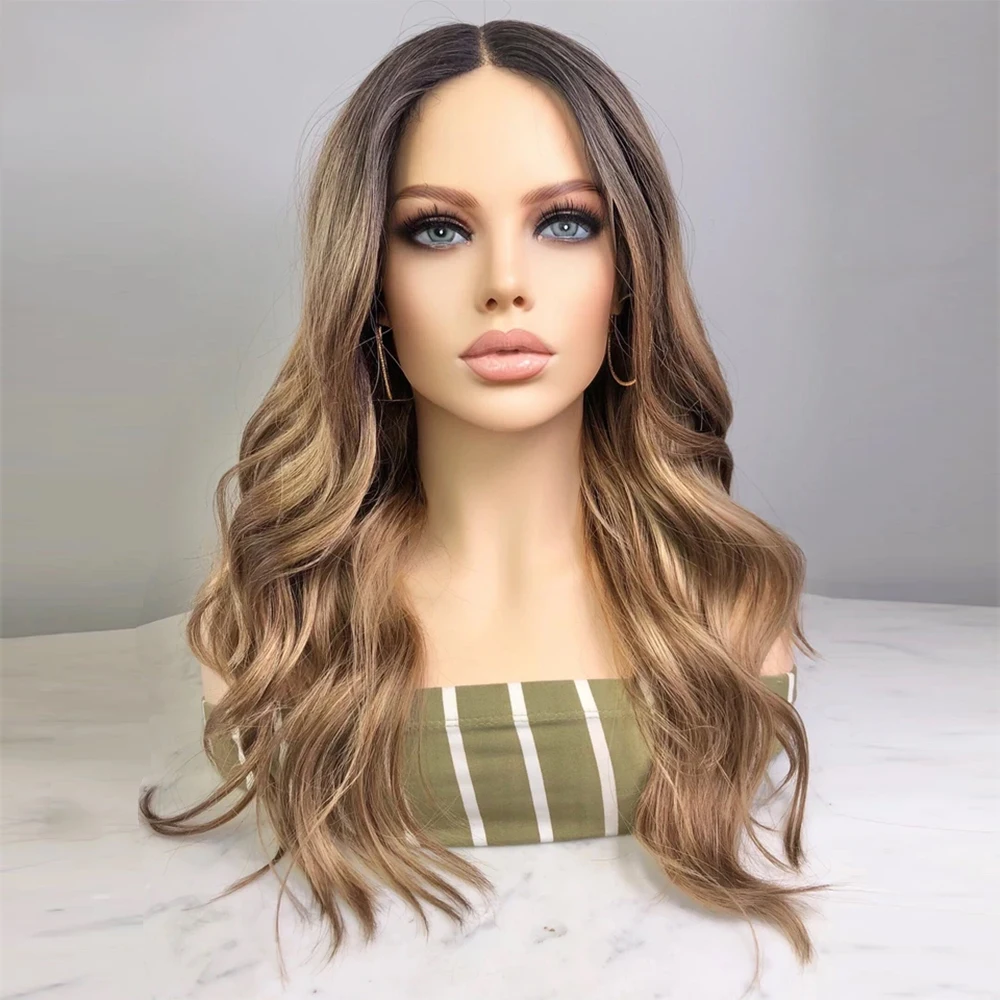 

Highlight Blonde 180Density 5x5 Silk Base 16inch Body Wave Preplucked Jewish Human BabyHair HDLace Wig European Hair Glueless