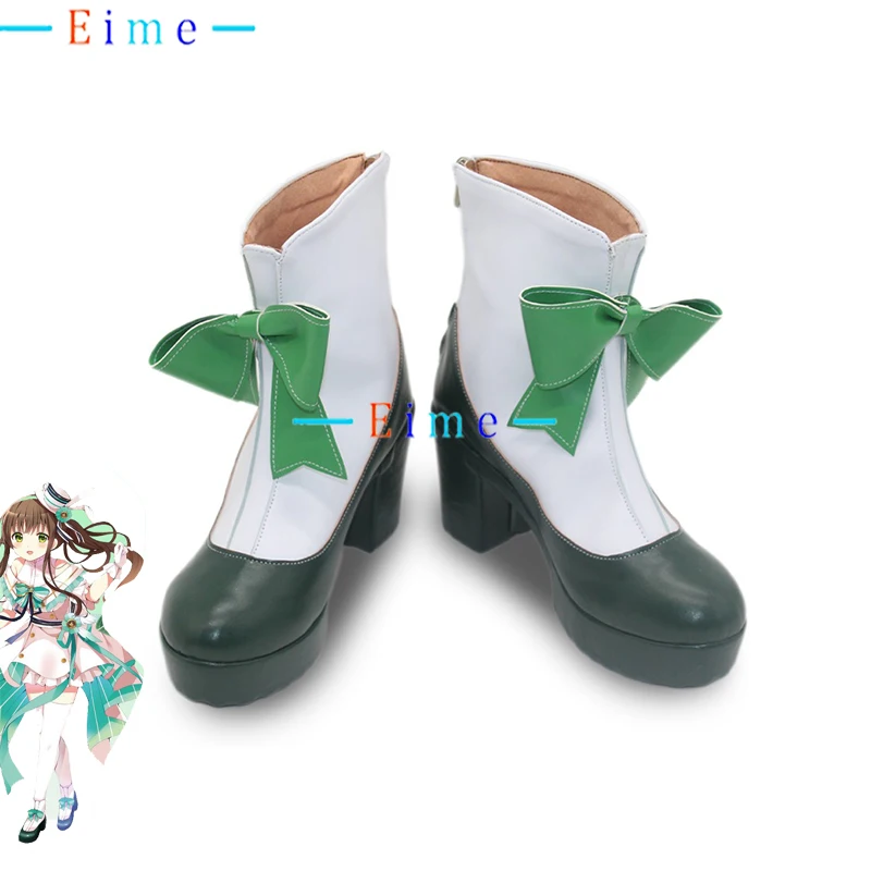 

Ujimatsu Chiya Cosplay Shoes PU Leather Shoes Halloween Party Boots Anime Accessories Cosplay Prop Custom Made