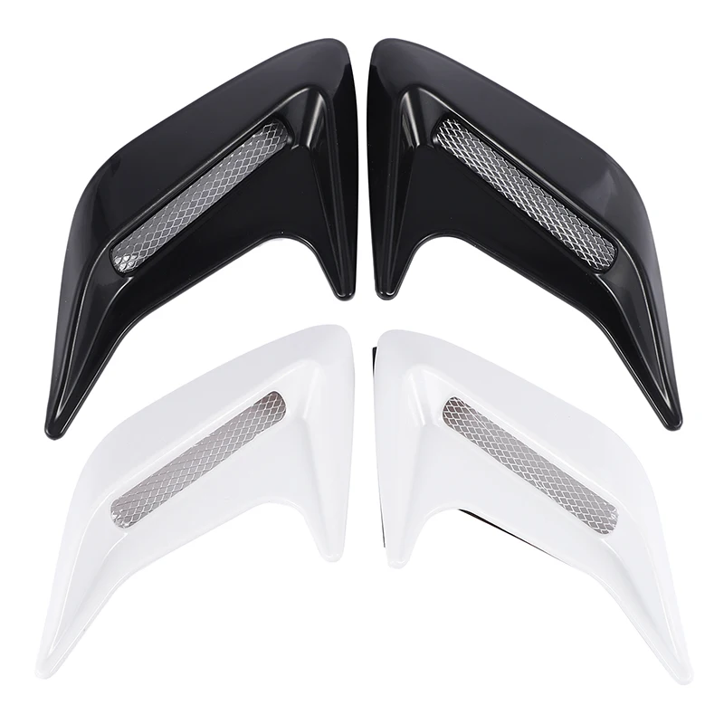 2Pcs Car Auto Side Vent Air Flow Mudguard Intake Sticker Universal