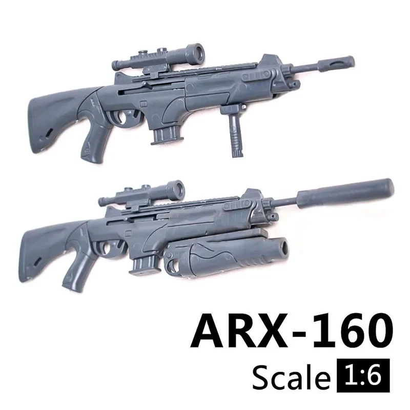 1/6 ARX-160 Rifle Soldier Weapon Accessories 1/6 Plastic Assemble Gun Model for 12 inch Action Figures Toy