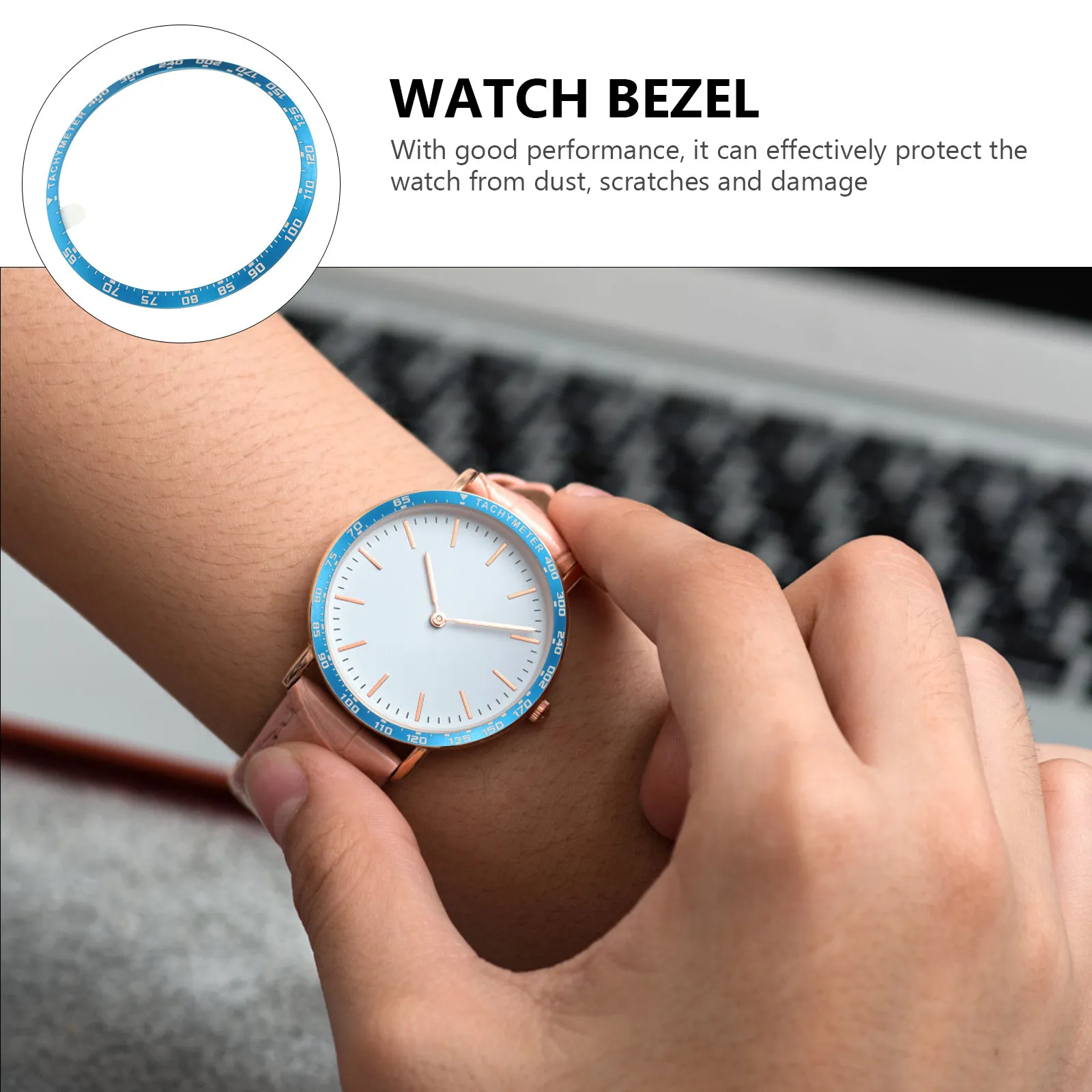 1 Peça Anel de Aro Protetor de Liga Premium para Smartwatch, Leve, Anticolisão, com Acabamento Requintado