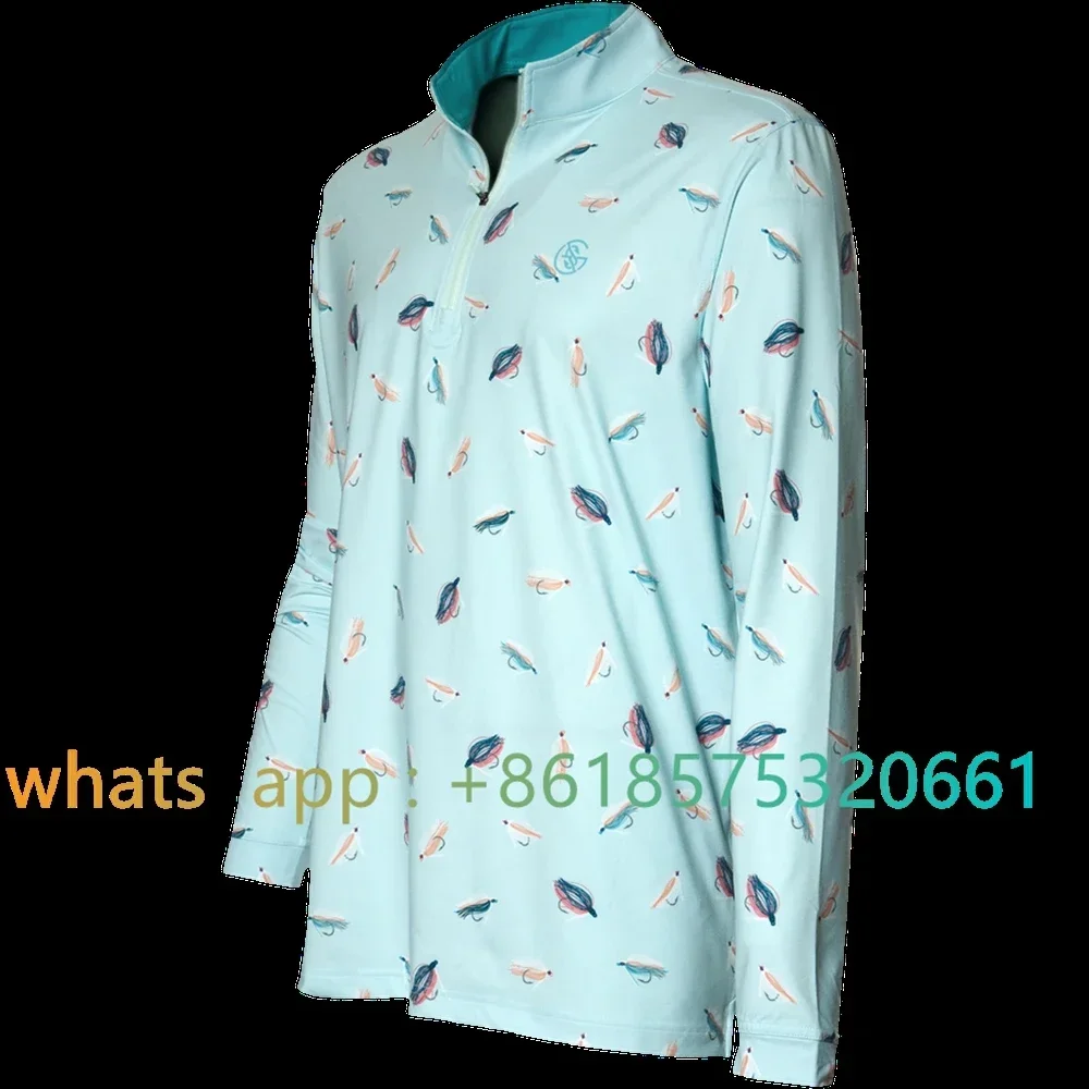 

Googan Squad Long Sleeve Performance Shirt Quarter Zipper Jersey Fishing Apparel Camisa De Pesca Breathable Angling T-shirt 2025
