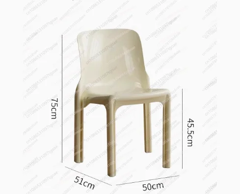 YY Lazy space plastic dining chair apartment designer Medieval green book table and chair Nordic online celebrity backrest chair