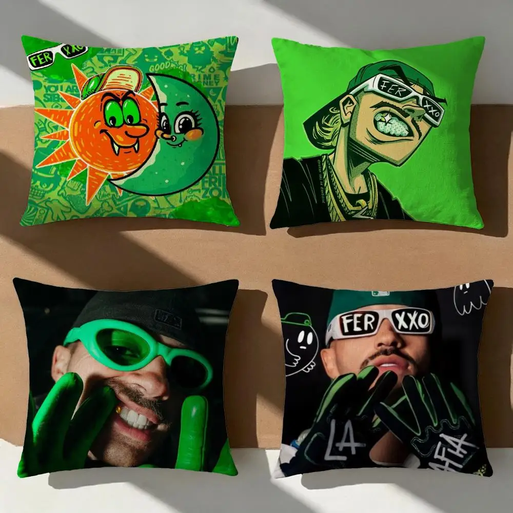 Celebrity Feid Luna Cushion Cover Pillow Cover Nordic Minimalist Throw DoubleSided Print Cushion Case for Sofa Bedroom Decor