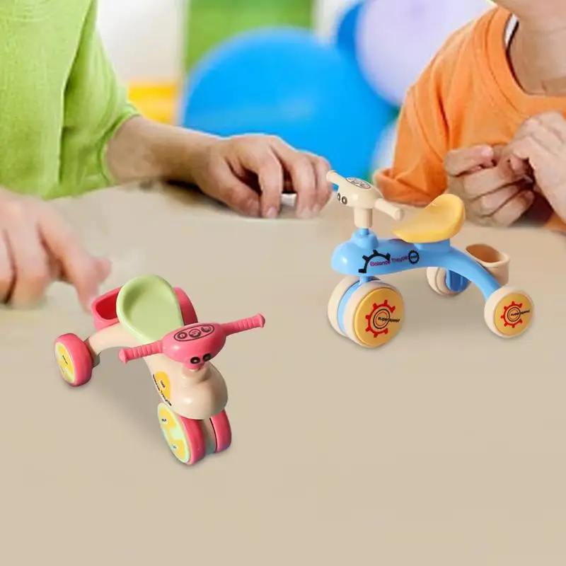 Kids Tricycle Toy Assembly Balance Vehicle Creative Inertia Tricycle Push And Go Vehicle For Boys And Girls Fine Motor Skill Toy