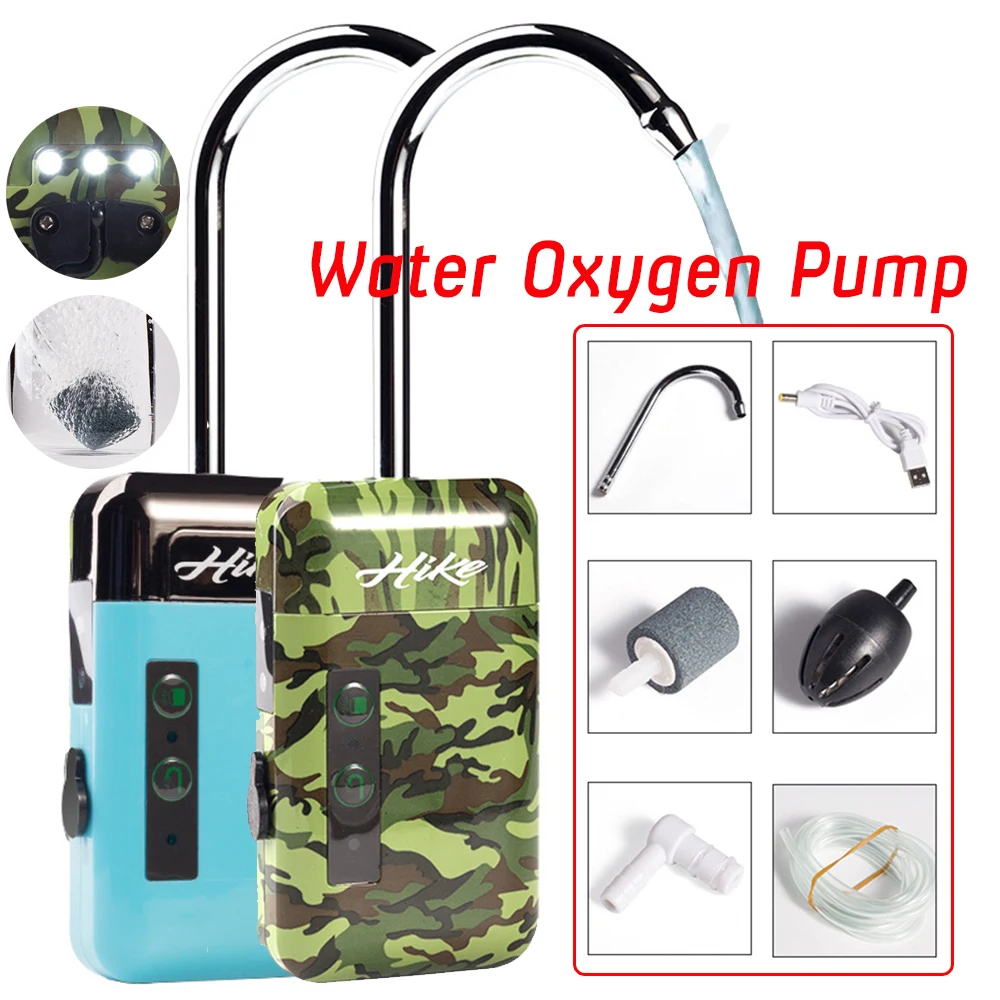 Portable Water Absorber Outdoor Induction Fishing Water Dispenser Aeration Pump Automatic Bubbles Pumping Water Oxygen Pump